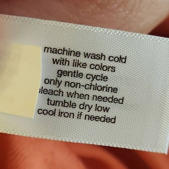 Lane Bryant Peach Convertible Swiss Dot Blouse 22/24 NWT (4784) - Picture 9 of 10